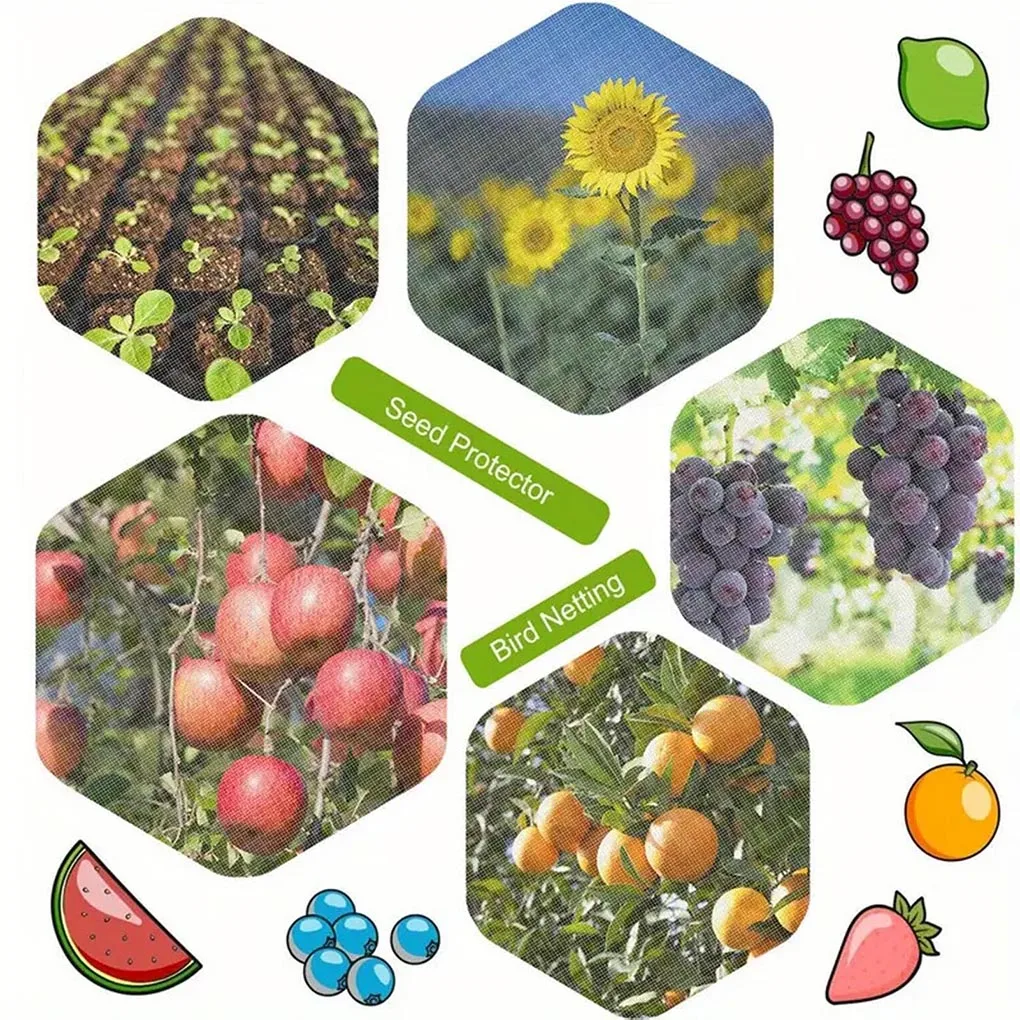 Rete di protezione per insetti per piante da giardino Rete di copertura per la cura della frutta Fiore di ortaggi Rete protettiva per serra Controllo dei parassiti Anti-uccelli