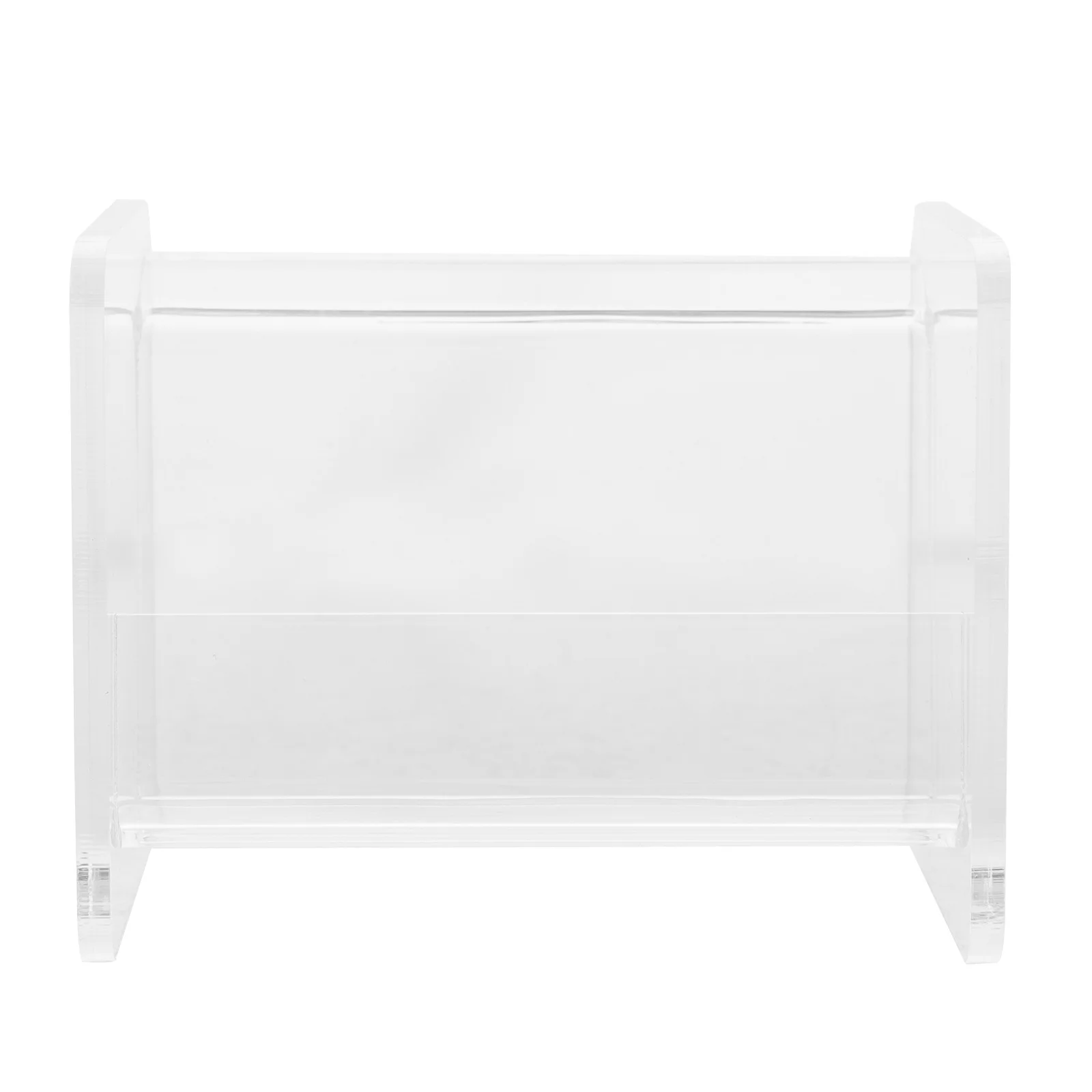 

1pc Acrylic Name Stand Business Holder For Desk Office Display Storage Large Capacity Card Organizer Rack Multi-Functional