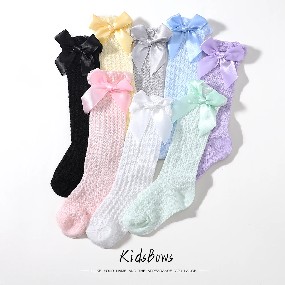 

4Pcs/Set 0-3 Age Kids Kids Clips Bows Cotton Socks Hairpin Set Girls Gift Cute Newborn Socks Headwear Kids Baby Hair Accessories