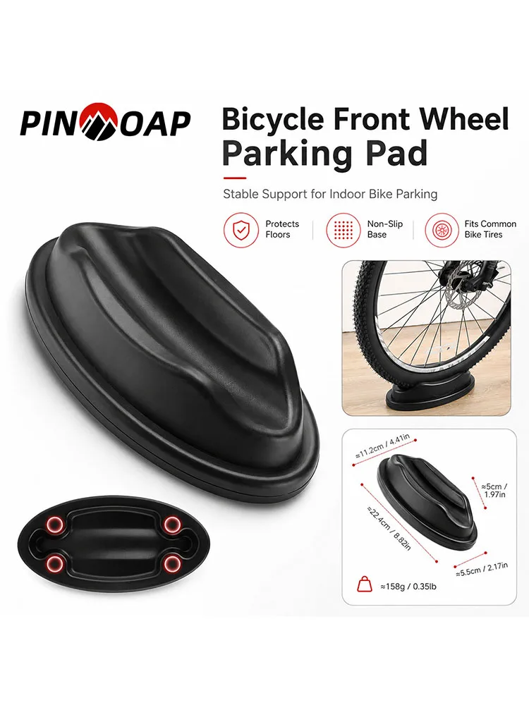 AliExpress pinmoap PINMOAP 1/2PCS Bike Wheel Parking Pad Front Tire Dock Anti Slide Floor Mat For Bicycle Road Bike Home Garage Storage Organizer