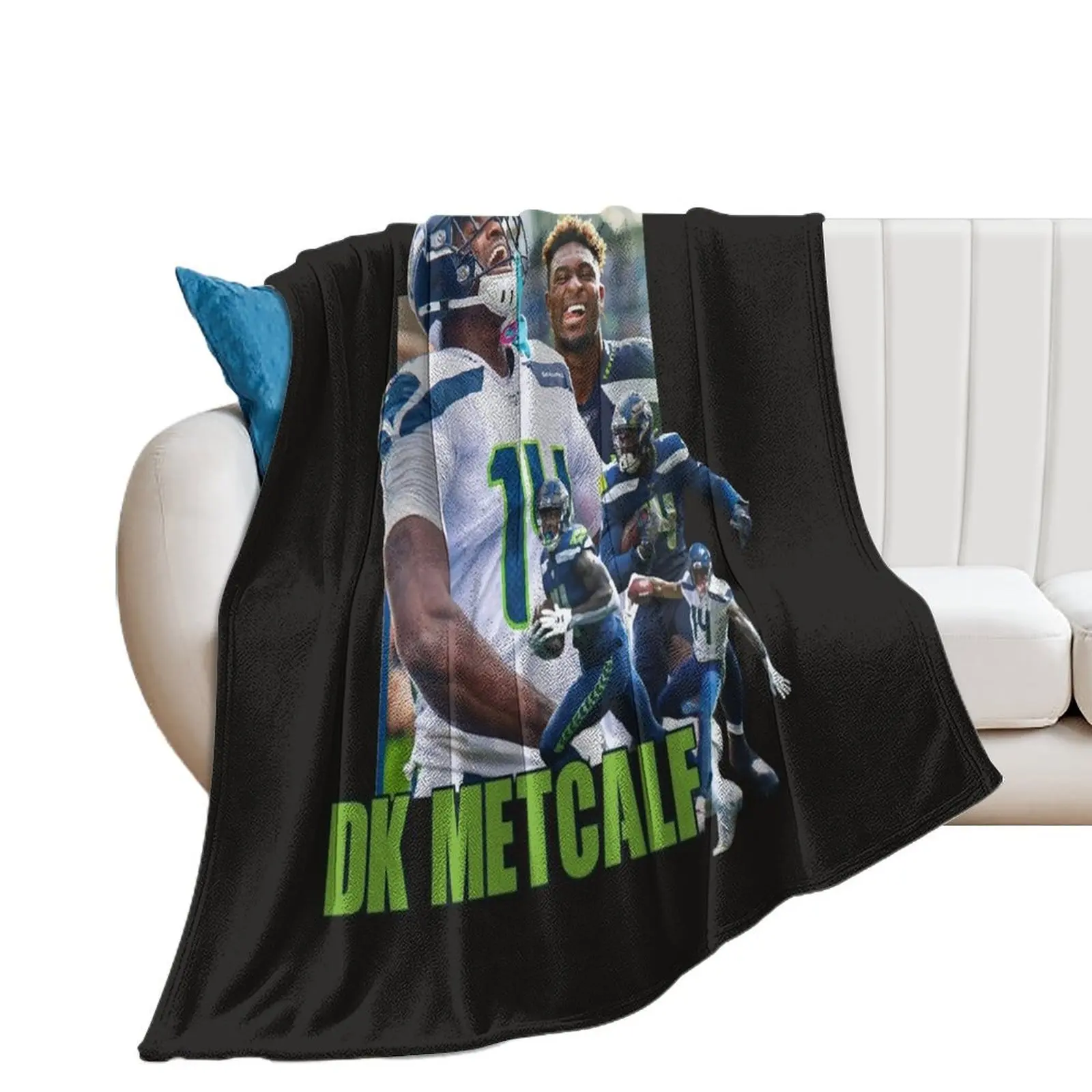 DK Metcalf Throw Blanket Large Beautifuls Sofas Blankets