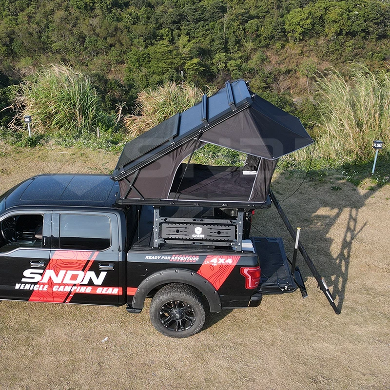 

SNDN High Quality All Seasons X Hinge Rooftop Tent Foldable Waterproof 4x4 Car Roof Top Tent Hardshell Tenda Da Tetto 3-4 Person