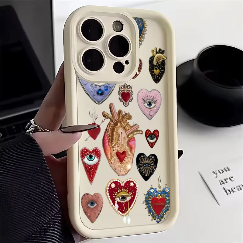 Evil Eye Phone Case For Xiaomi Redmi Note 14 13 12s 12 11 10 9s 9 8 7 Turbo 4 Pro Plus 4G 5G Soft TPU Back Cover