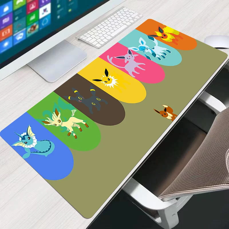 

90x40cm Mouse Pad Pokemon Office Computer Desk Mat Table Keyboard Pad Laptop Carpet Accessories Gaming E-sports Players Mousepad