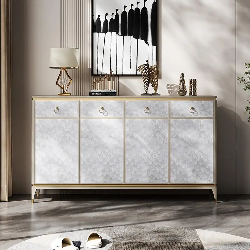 Light luxury dining side cabinet, modern home entrance cabinet, American home shoe cabinet, living room and bedroom deco