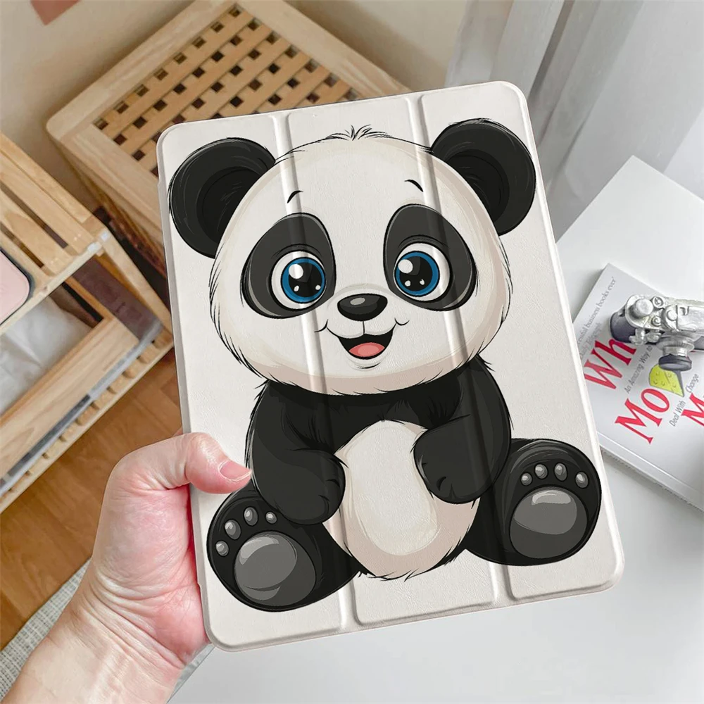 

With Pencil Holder Case for iPad Air 11 case 2025 M3 2024 M2 Smart Cover for iPad Pro 13 12.9 11 A16 2025 Cartoon UV Print Shell