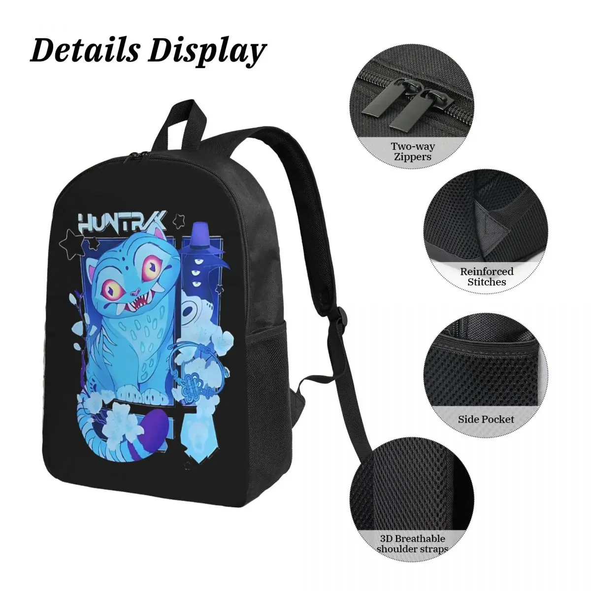 3 قطعة/المجموعة شيطان الصيادين Derpy النمر K-Kpop D-Demon H-الصيدين على ظهره للمراهقين حقائب من القماش حقيبة الغداء مقلمة