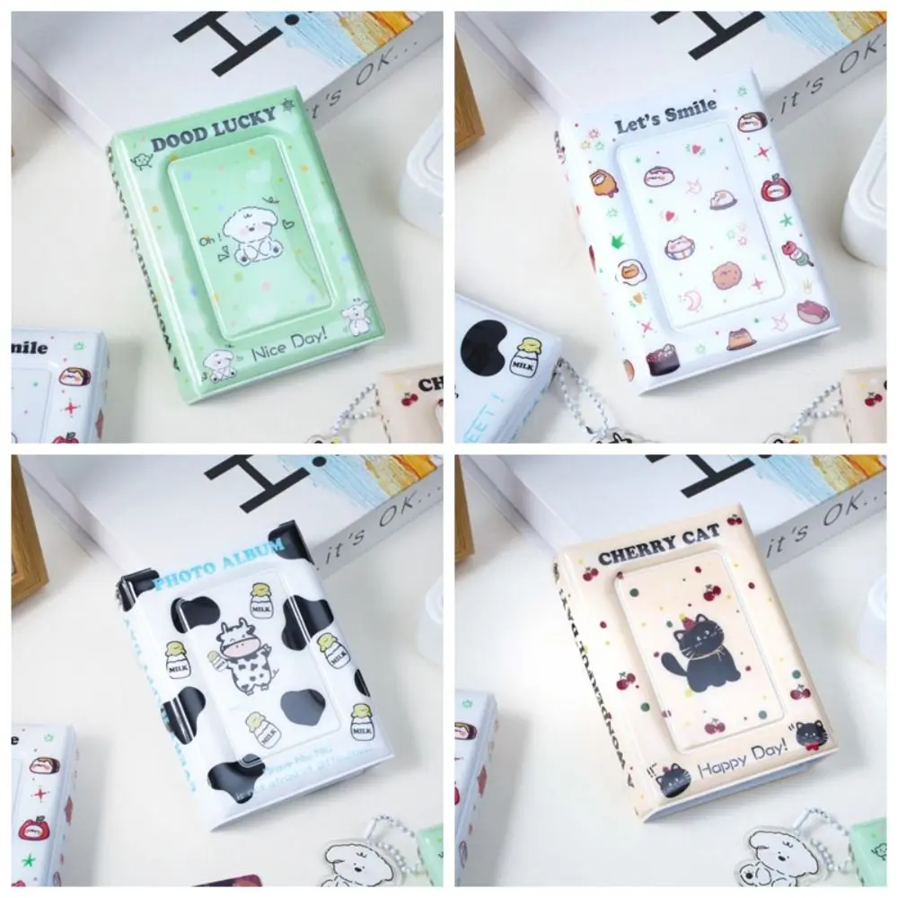

36Card Slots Envelope Photo Album 3 Inch Cartoon Animals Picture Storage Holder Cute Large Capacity Small Card Collection Book
