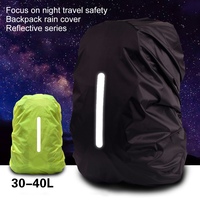 Backpack Rain Cover Reflective Waterproof Bag Cover Sport Night Cycling Safety Light Rain Cover Case Climbing Dust Rain Cover