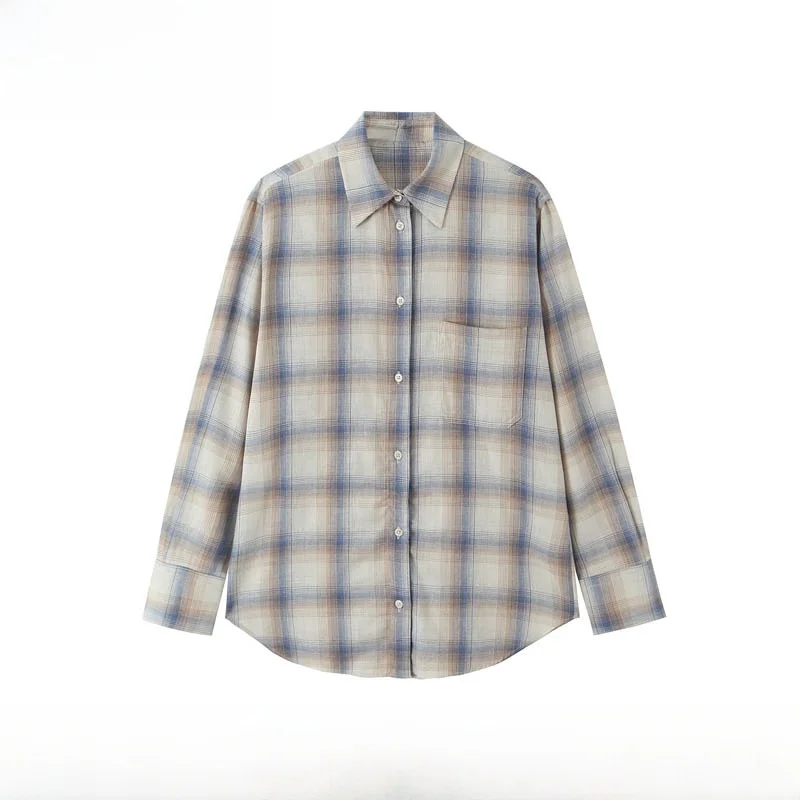 

Faionable Autumn Winter Women's irt New Arrival ket Detail Loose Fit Polyester Fiber Long Sve Commute Sle Cheered