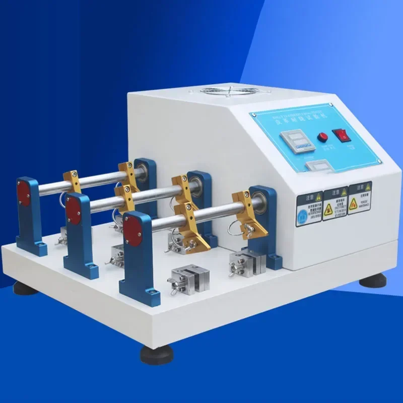 Leather Bending Resistance Testing Machines Leather Fabric Bending Resistance Tester 6 Groups Leather Folding Test Machine