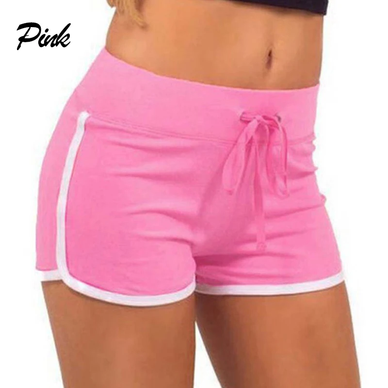 Feminino calças de yoga calças esportivas casuais sexy shorts de fitness moda drawstring running shorts estiramento esportes das mulheres roupas ginásio