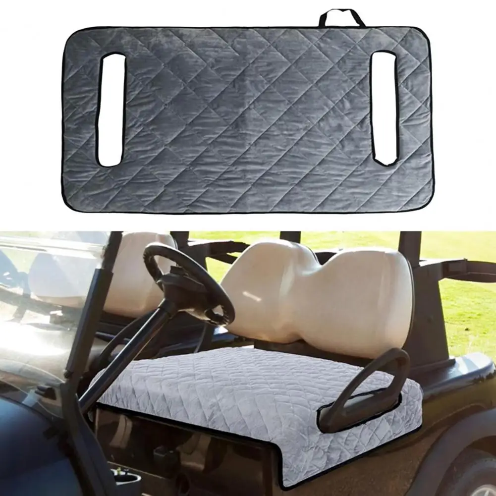 80*130cm Golf Cart Seat Cover Velvet Surface Golf Cart Seat Towel Blanket Non-Slip Bottom For Most Club Car Cart Accessories