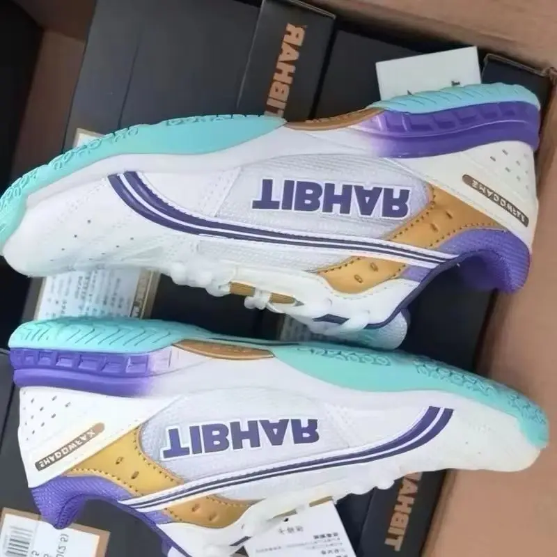 Новое поступление 2025, обувь для настольного тенниса, мужская и женская дизайнерская обувь для двора, унисекс, противоскользящая обувь для бадминтона, брендовая спортивная обувь унисекс