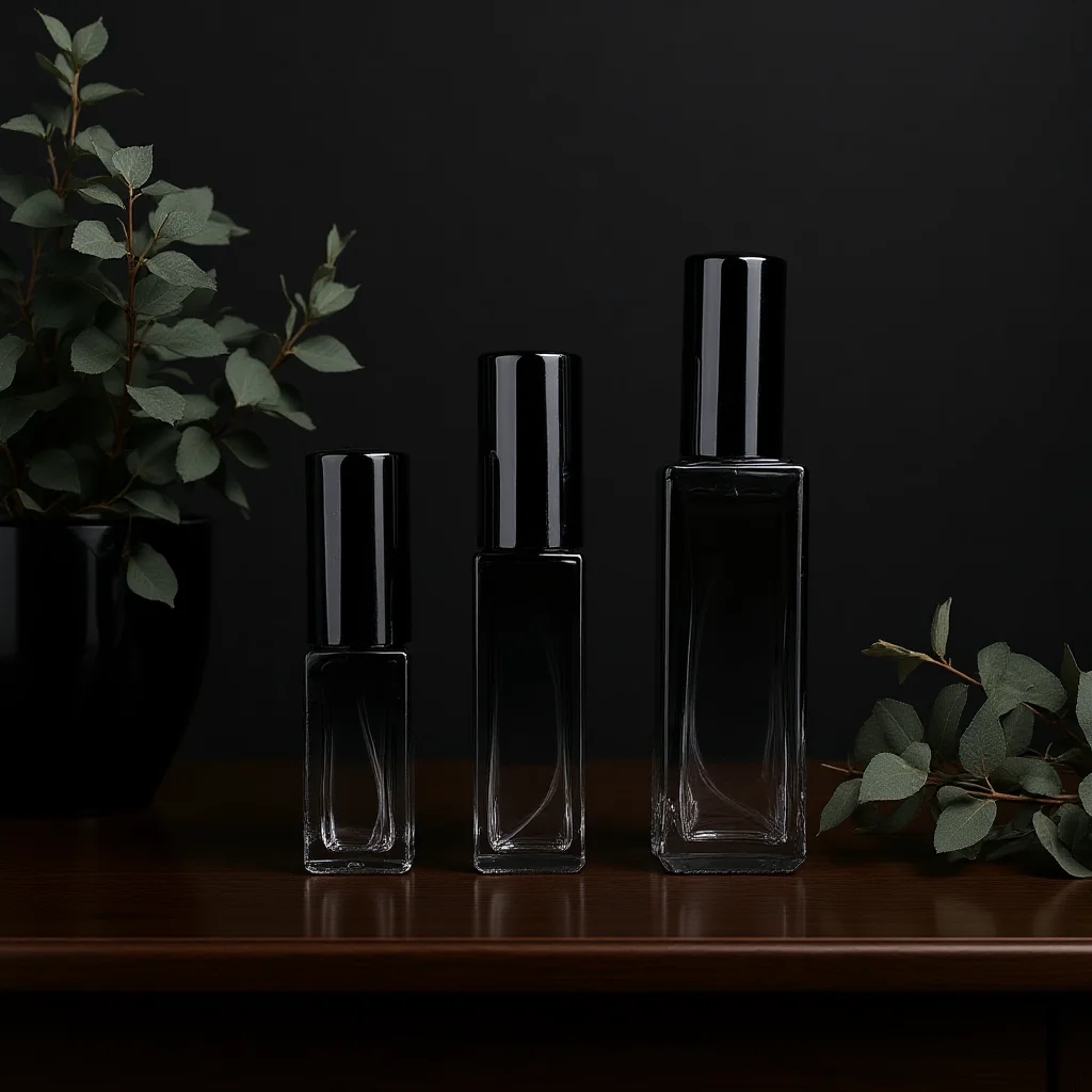 Perfume Spray Bottle Gradient Refillable Perfume Bottle Empty Glass Bottle Square Square Glass Atomizer For Pocket Handbag