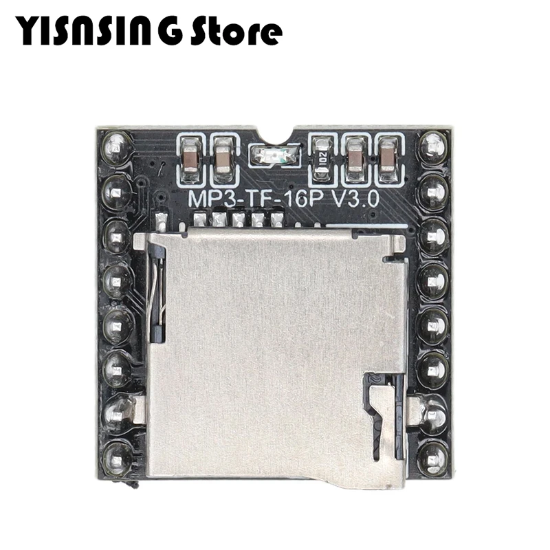 DFPlayer Mini MP3 Player Module V3.0 16P TF Card U Disk Mini MP3 DF Player Audio Voice Module Board