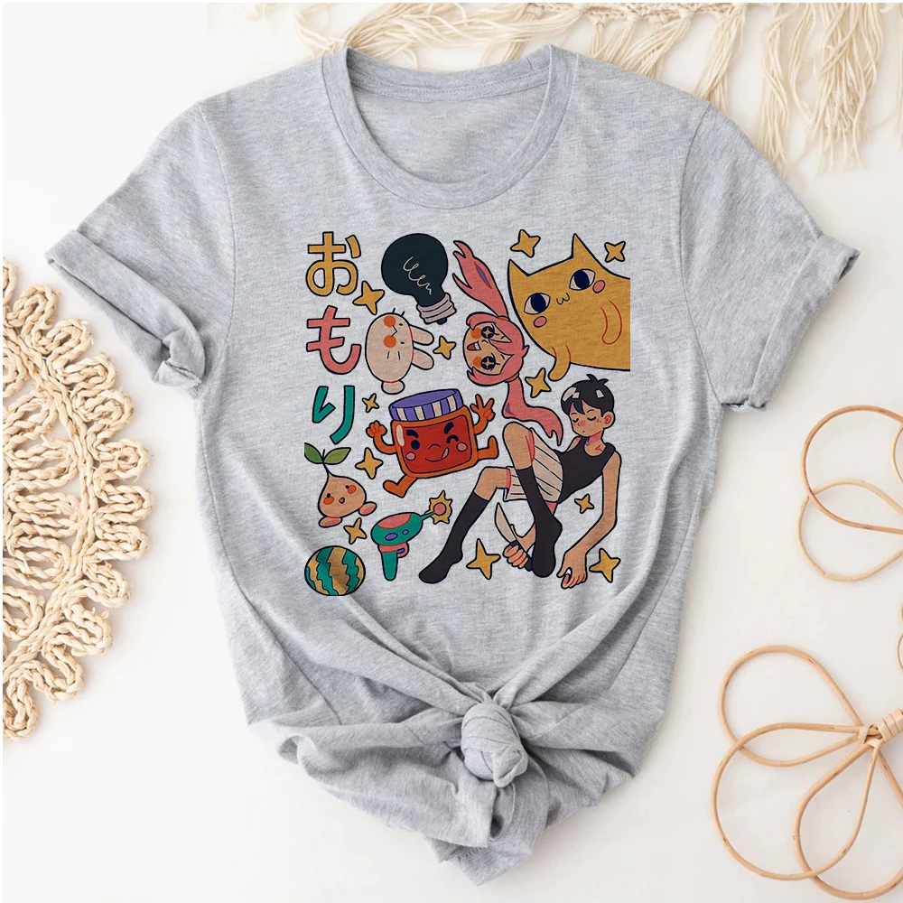 Omori tshirt women pattern top girl designer clothes