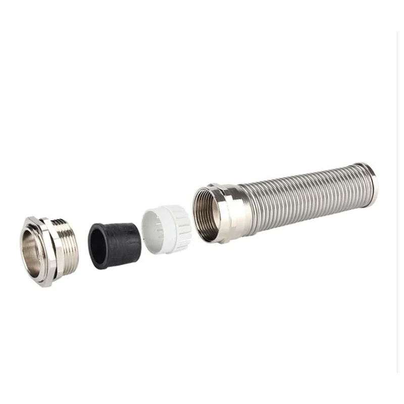 Metrische Edelstahl-Kabelverschraubung mit Spiral-Spannungsablenkung M10 M12 M14 M16 M18 M20-M30 Biegefester Verbinder IP68 nach EN 60529 – Detail 4