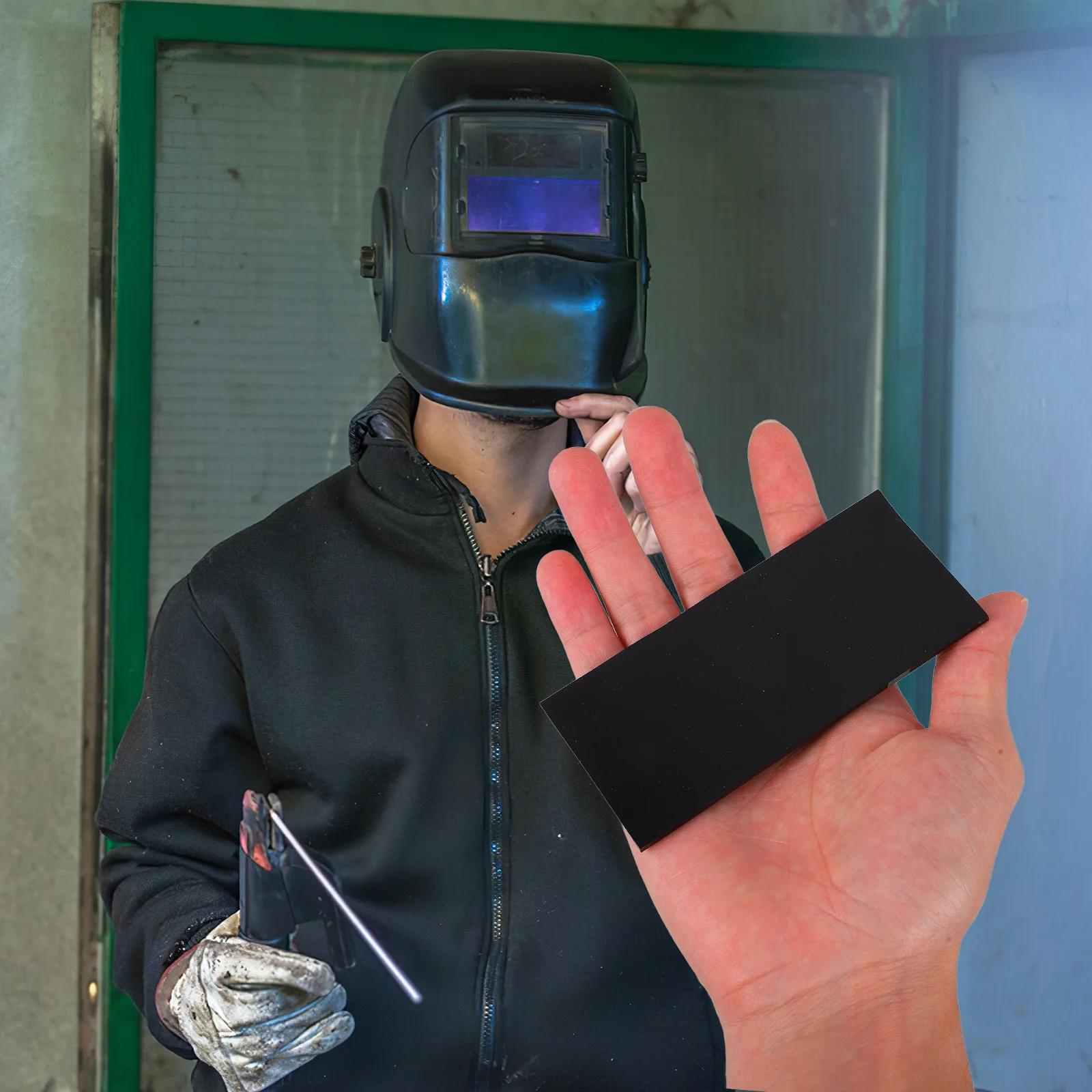 

10Pcs Welding Shield Lens Glass Replacement High Definition Protective Eyewear for DIY Mild Steel Welding Practice Training Kit