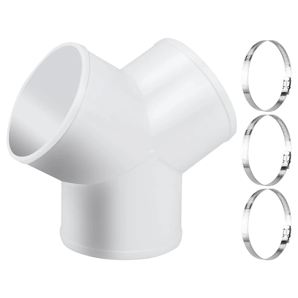 Ventilation for exhaust For Hose Adapter with Y Shaped 3 Way Splitter Compatible with Different for exhaust Fans and Ducts