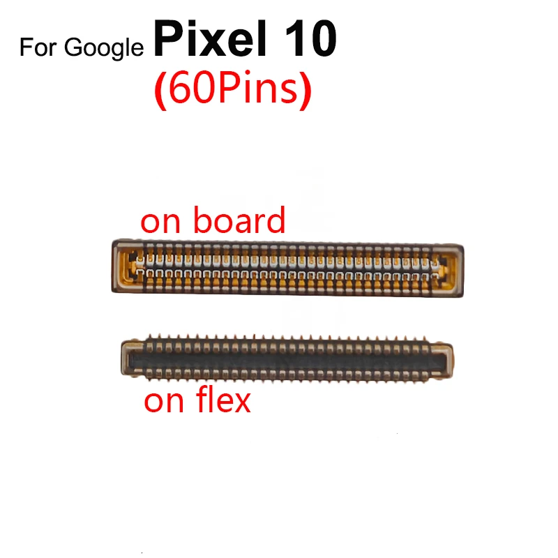 Aocarmo For Google Pixel 10 LCD FPC Plug Main Board Flex Cable Connector On Board 60Pins Replacement Parts