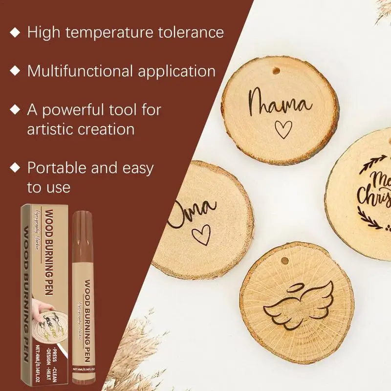 ปากกาเผาไหม้ไม้ Handmade ไม้ Burner ปากกา Burning Effect Scorch ปากกา MARKER อุปกรณ์หัตถกรรมไม้แกะสลักไม้สําหรับศิลปะ