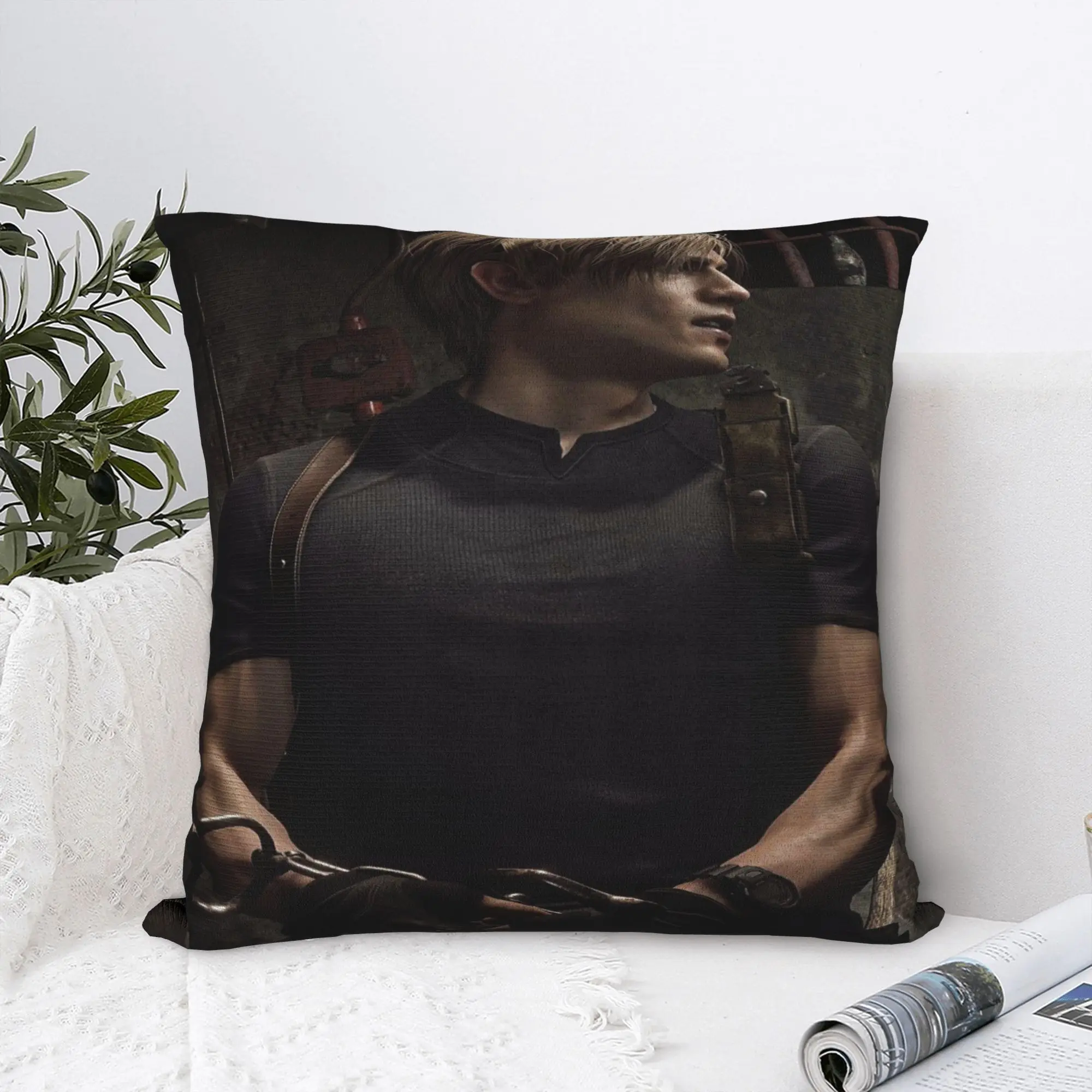 Leon Kennedy Pillow Case  Kawaii Pillow Cover Comfy Pillowcases For Sofa Car Home Decor