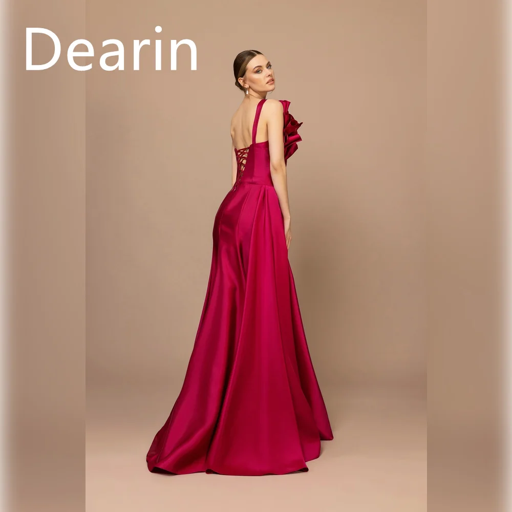 Customized YPMWZX Strapless A-line Floor length Skirts Ruffle Bespoke Occasion Dresses