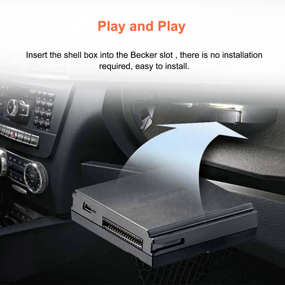 Bonroad Wireless Carplay Decoder For Mercedes Benz A B C E CLA GLA GLK ML Sprinter NTG4.5 Becker Module Android Auto Navigation – Detail 7