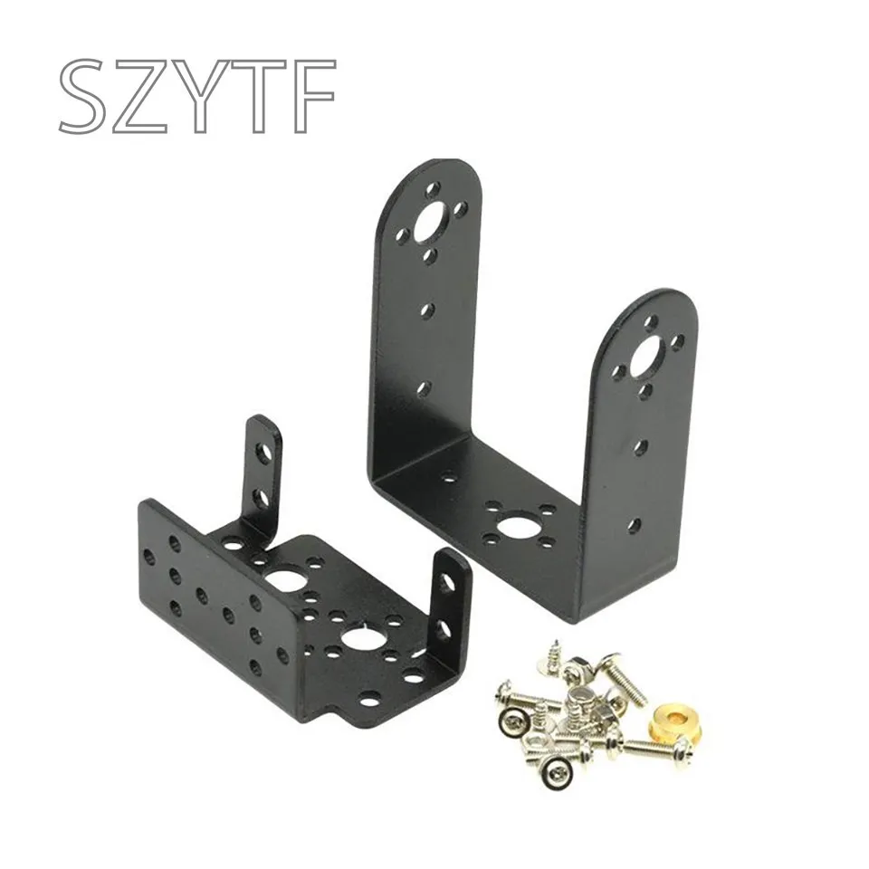 1Set 2 DOF Short Pan And Tilt Servos Bracket Sensor Mount Kit For Compatible MG995 Wholesale Retail