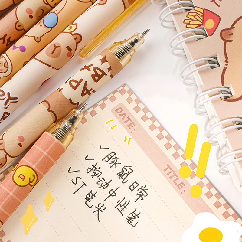 Capybara Gel Pen Set (6Pcs) 4