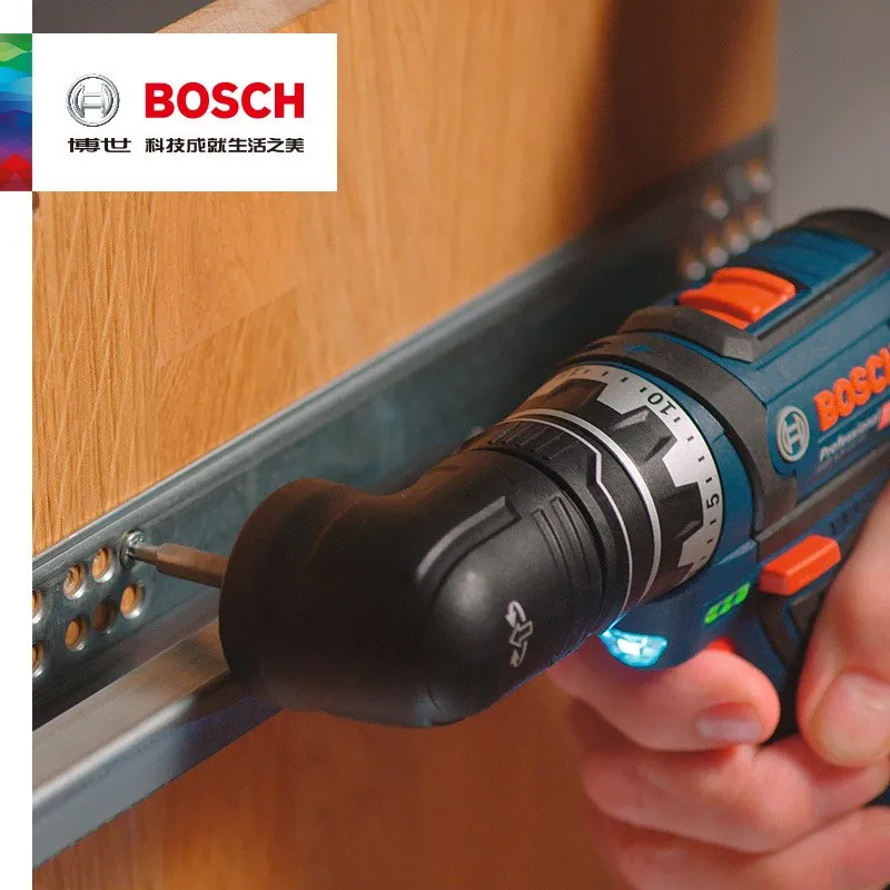 Bosch Cordless Electric Drill Household Electric Screwdriver  Machine 12V Kit - 5-In-1 Multi-Head Power Drill Set