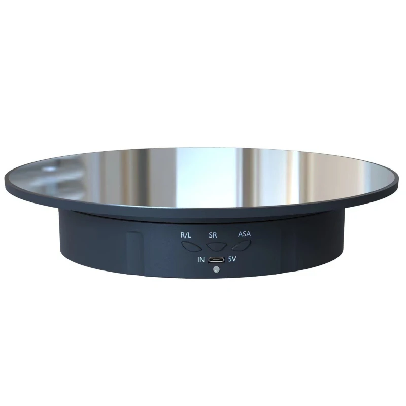 

Electric turntable rotating display table, jewelry figure shooting live broadcast rotating base charging