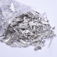 10/20/30pcs/Lot Silver Color Metal Weapon Sword Gun Charms For Jewelry Making Supplies Random Mix Handmade Bow And Arrow Pendant