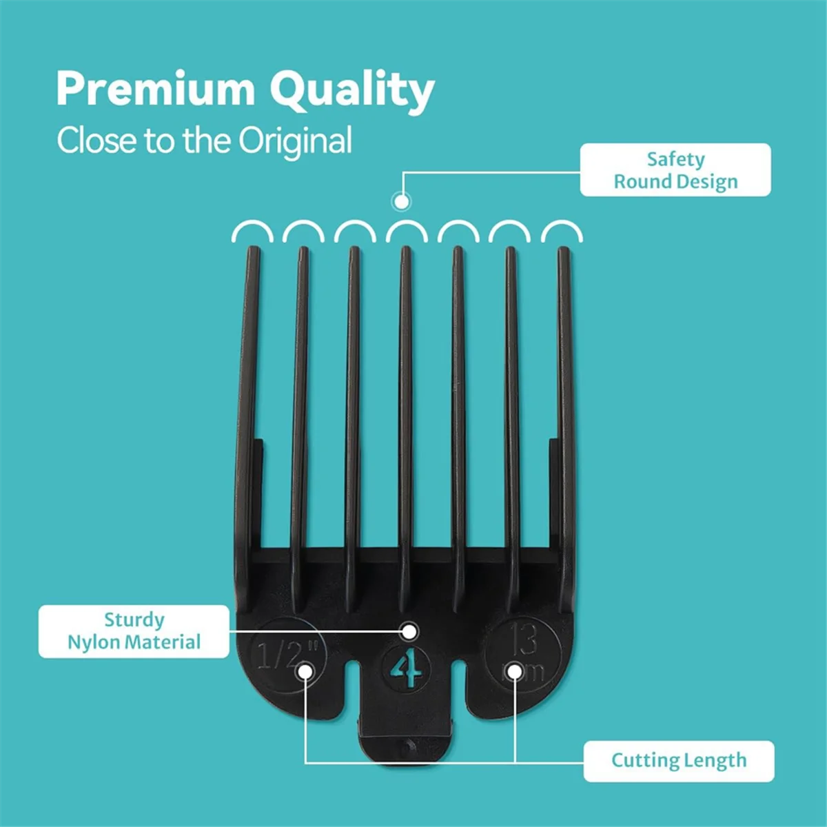 HOT 10PCS Clipper Guards ชุดสําหรับ Wahl Clippers และ Babyliss FX870 Clipper Guides เปลี่ยน - 1/16 นิ้วถึง 1 นิ้ว