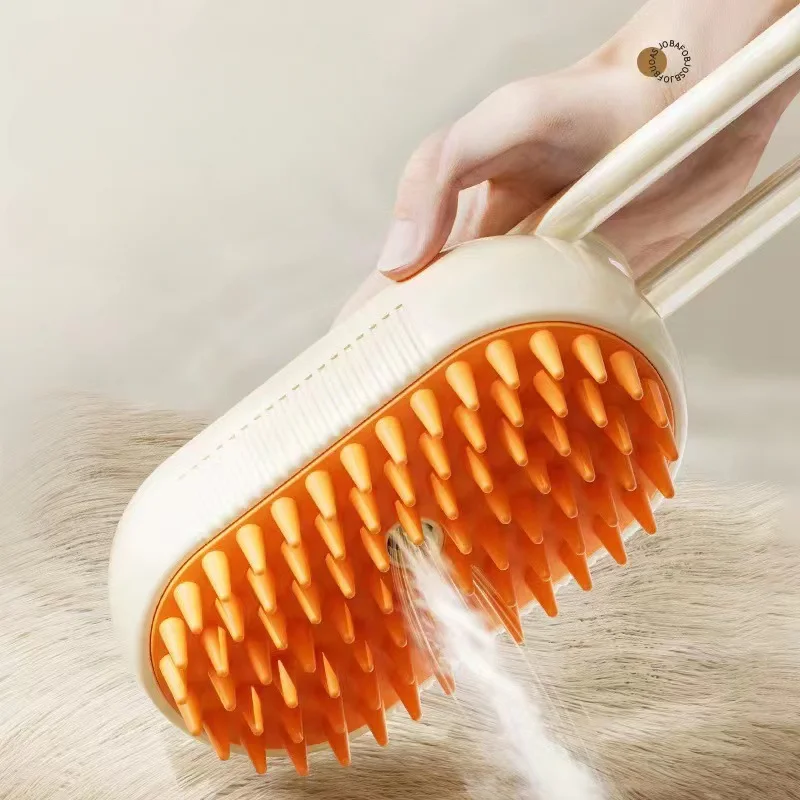 3-in-1 Dog Hair Brush Cat Hair Electric Pet Cleaning Brush Steam Spray Brush Massage Hair Removal Comb Anti Flying