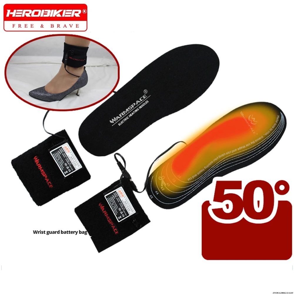 

Heated Socks For Men Women Electric Heated Insoles Foot Warmers USB Rechargeable High Temperature For Winter Outdoor Activities