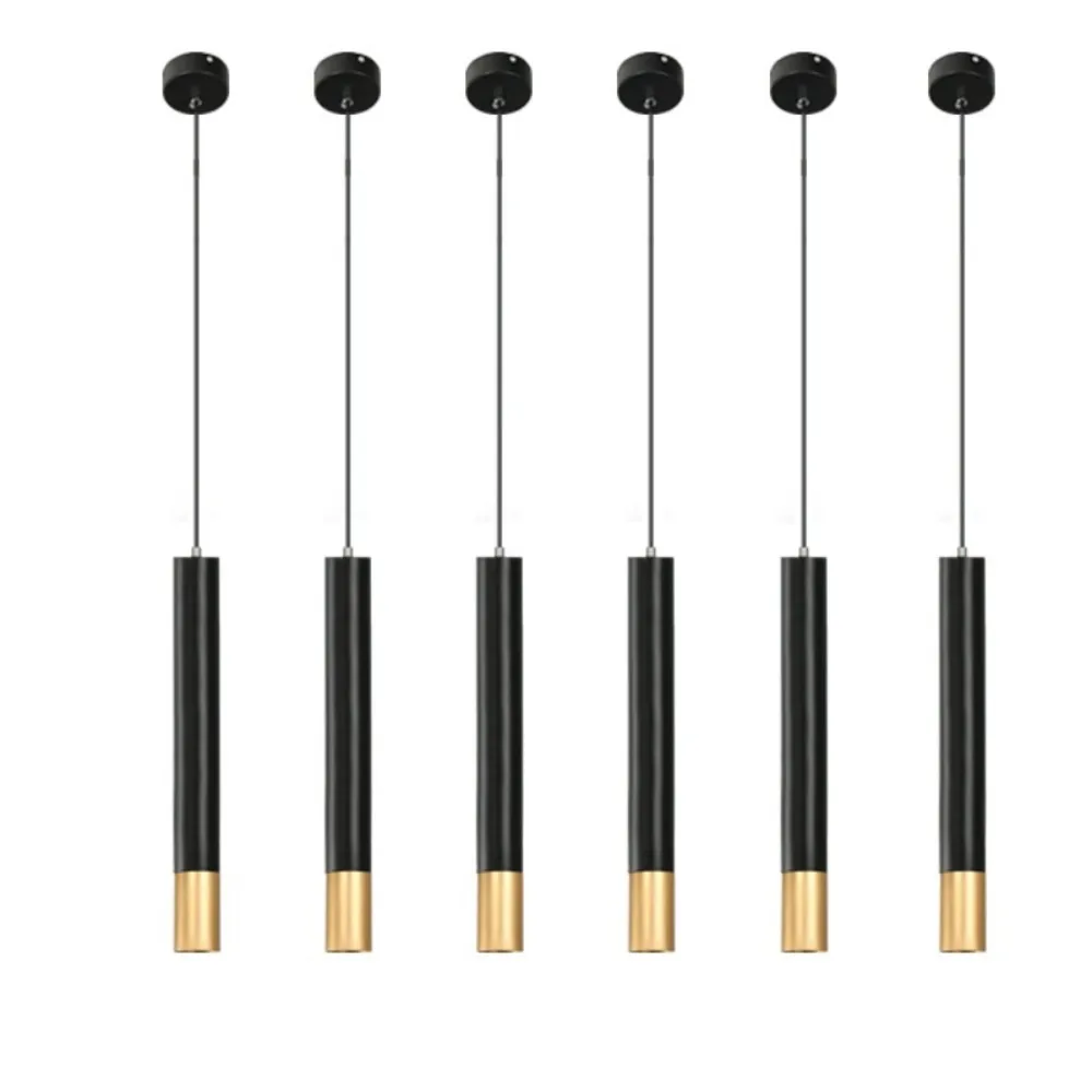 LED Long barrel  Pendant Lamp COB Spotlight 7W Anti-glare  Dimmable  Restaurant bar Small living room wall Hotel front desk