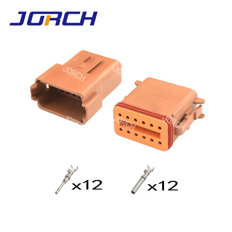 DT06-12SD DT04-12PD 12P With Terminal Automotive Connector Waterproof Deutsch Auto Connectors