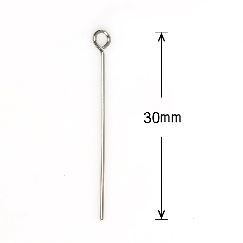 

1200 Pcs Stainless Steel Jewelry Making Accessories Durable Open Eye Pins Silver Ball Head Findings DIY Supplies Necklace