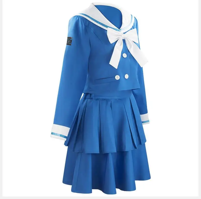 Anime Danganronpa Chabasira Tenko Pakaian Pelaut Wanita JK mundurek szkolny Naval costum Wanita Karnaval Halloween Kostum Cosplay