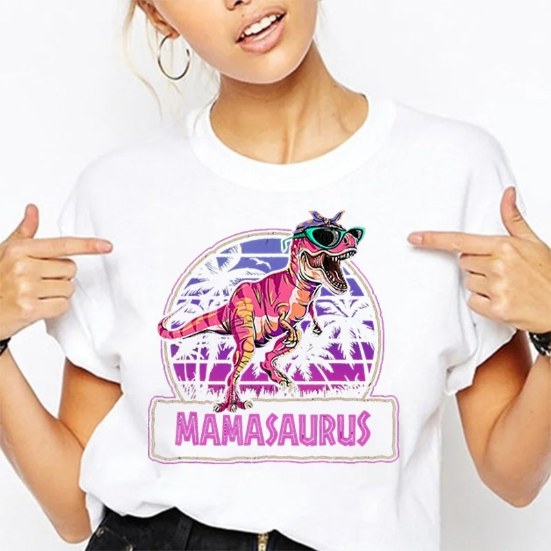 Mother\'S Day Mamasaurus Dinosaur T-Shirt Men Women Fashion Harajuku T Shirt Summer Cool Short Sleeve Hip Hop Top Tee