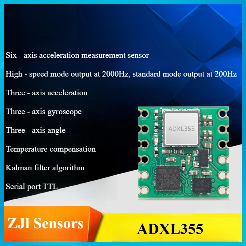 JY65P Giroskop Akselerometer Tiga Sumbu Cerdas ADXL355 357 Modul Sensor Kemiringan Digital