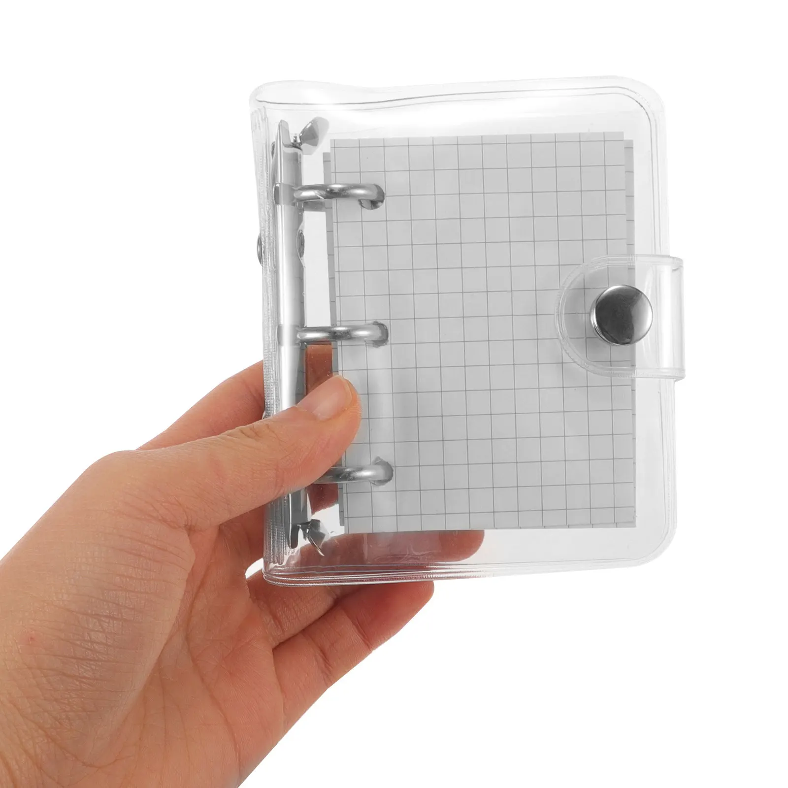 1Set Compact Lightweight Mini Binder Portable Small Scrapbook Lovely Small Notebook for Students Teachers Daily Notes Journaling