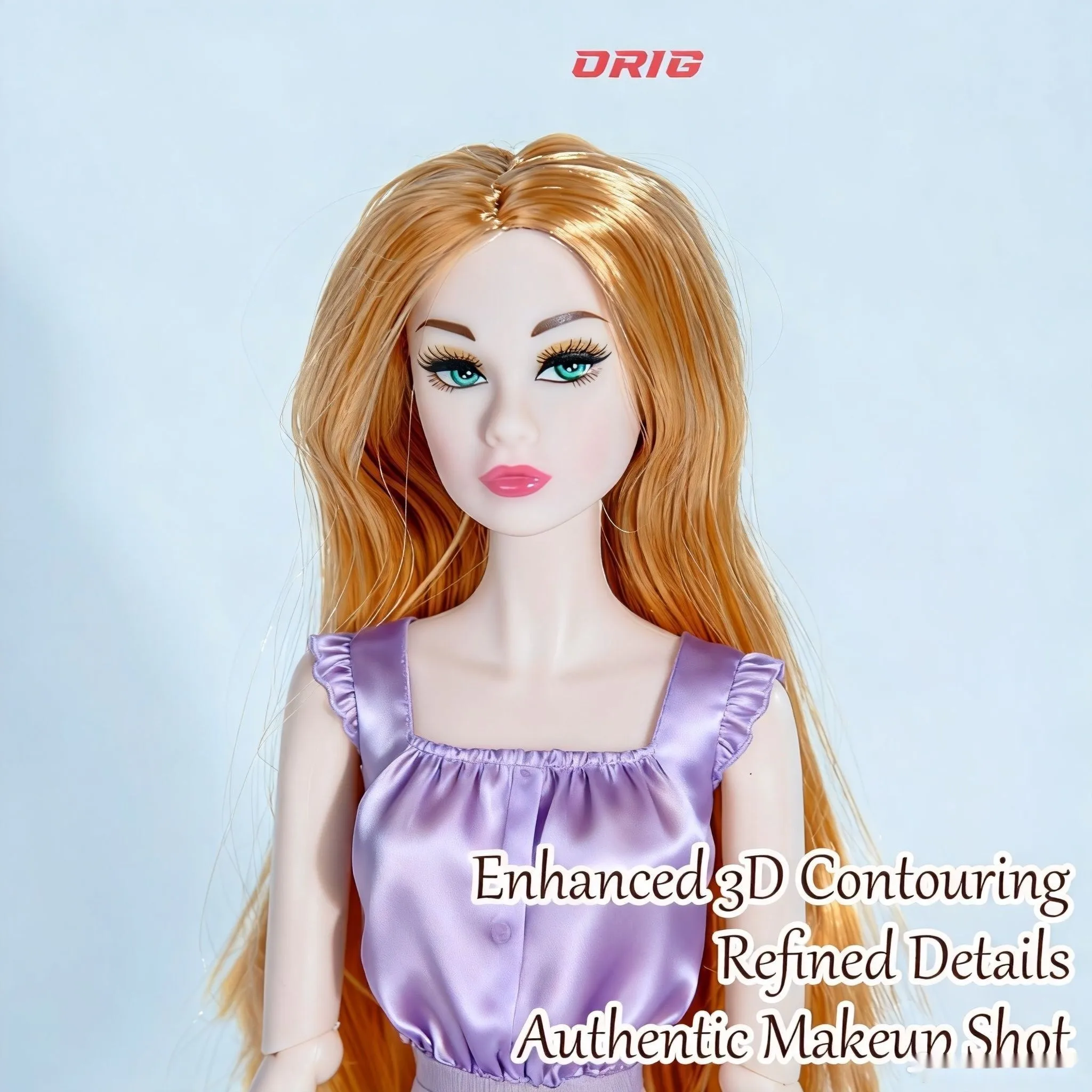 Figura di trucco realistico a 12 snodi, BJD da collezione da 12,6 pollici (solo figura)