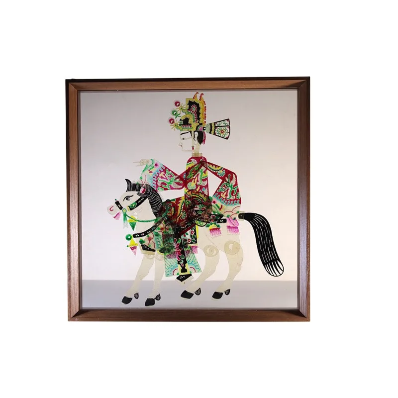 Champion riding shadow puppet animation picture book, new dynamic shadow puppet