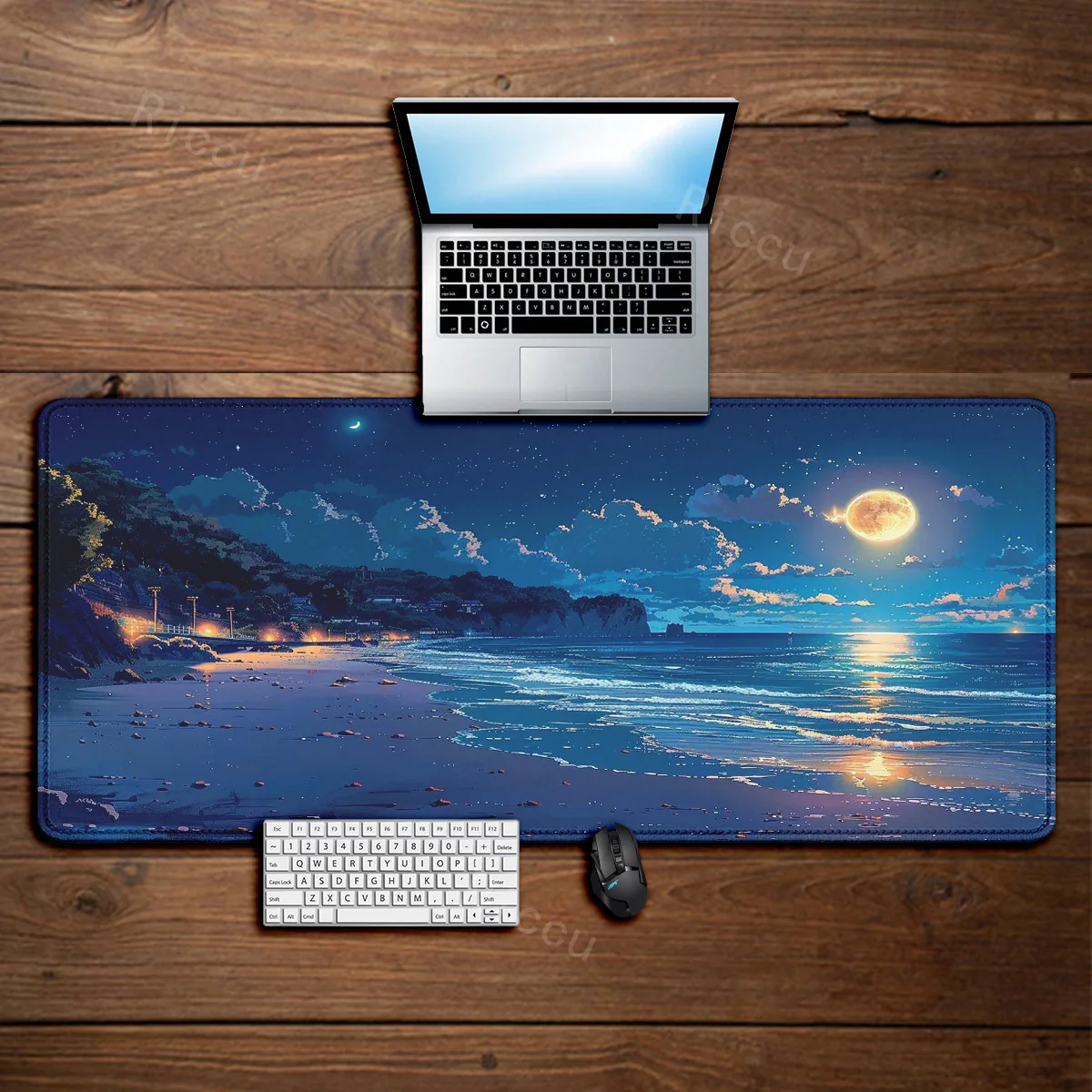 Starry Sky Moon mouse pad Large Computer Office Game Table Mats XXL Rubber Anti-slip Gaming Keyboard mousepads Long Desk Pads