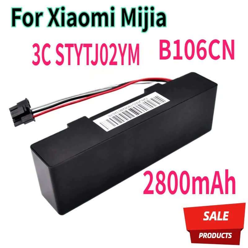 

Аккумулятор для Xiaomi Mijia 3C STYTJ02YM 14.4V-14.8V для робота-пылесоса B106CN, 2800 мАч