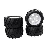 Remote Control Monster Truck 85mm Rubber Tire Tyres for HSP HPI WPL FS 1/16 RC Tires Tyres for ZD Racing Spare Parts