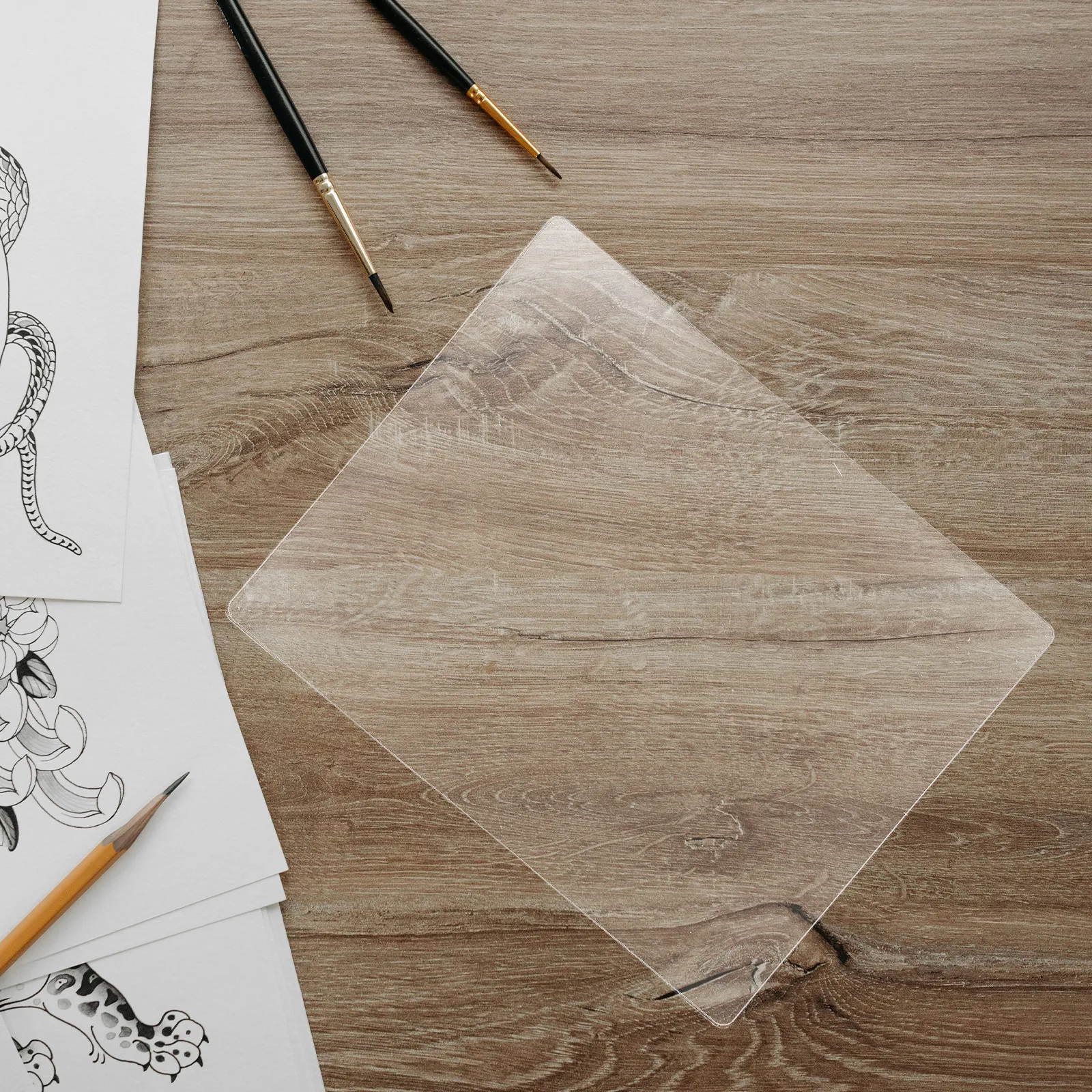 

Гелевая печатная пластина 8x10: Мягкая, гибкая, нелипкая, многоразовая, для детского творчества, монопринта, скрапбукинга, джурналинга